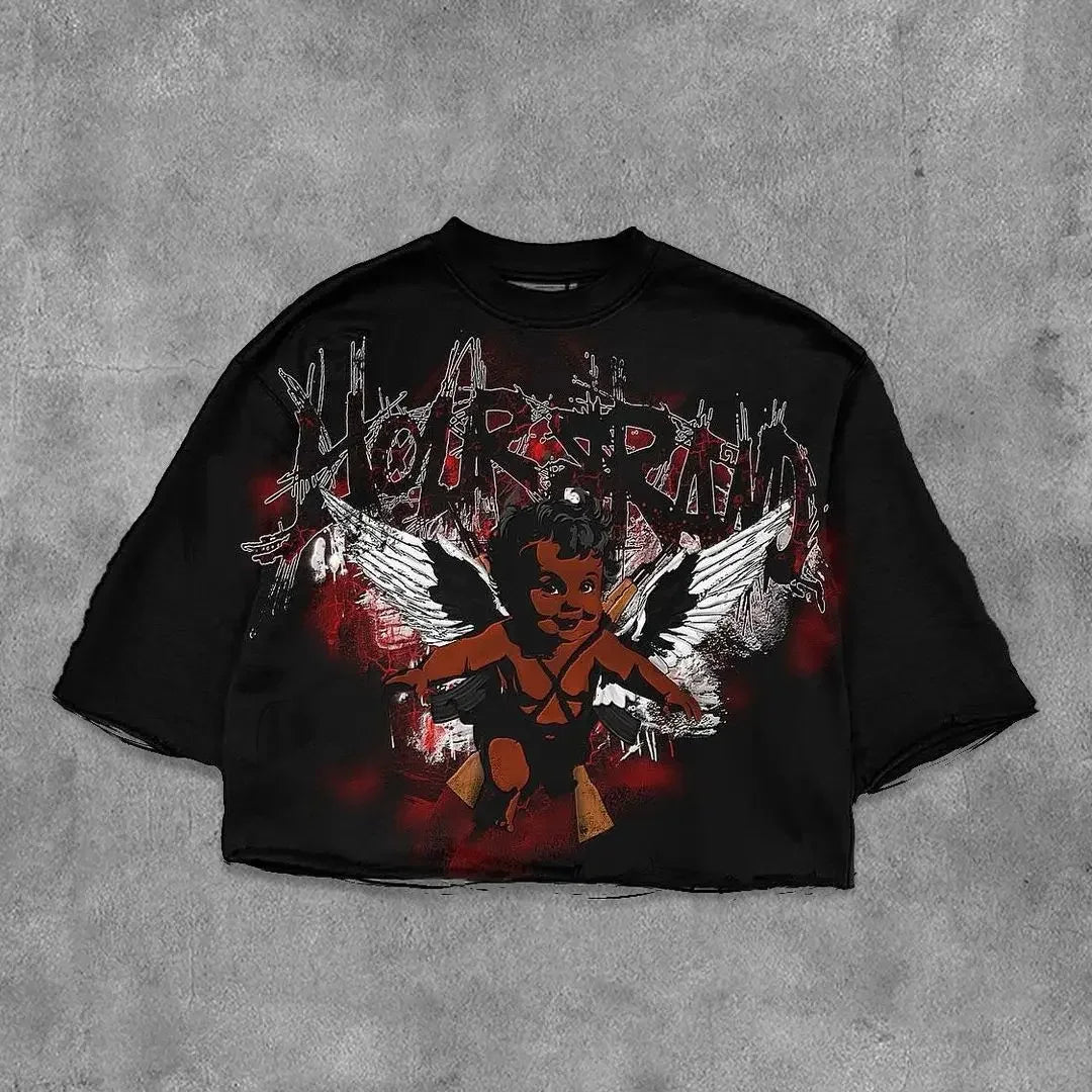 Gothic Hip Hop Loose Cotton T-shirt
