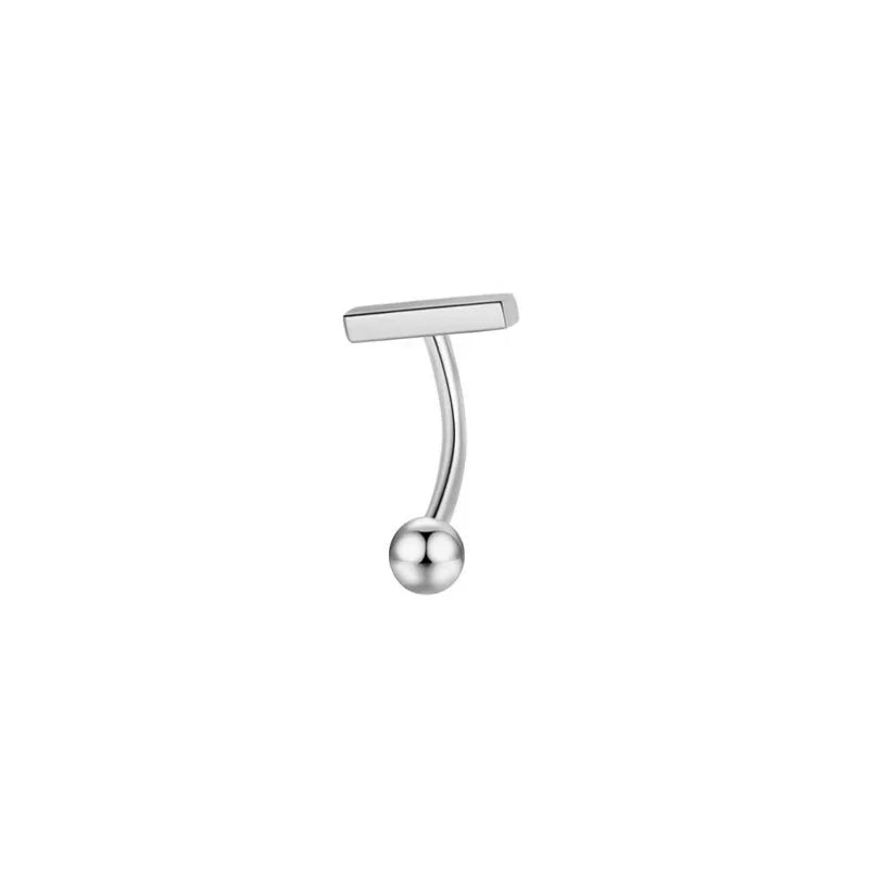Dangling Double T Gothic Belly Ring