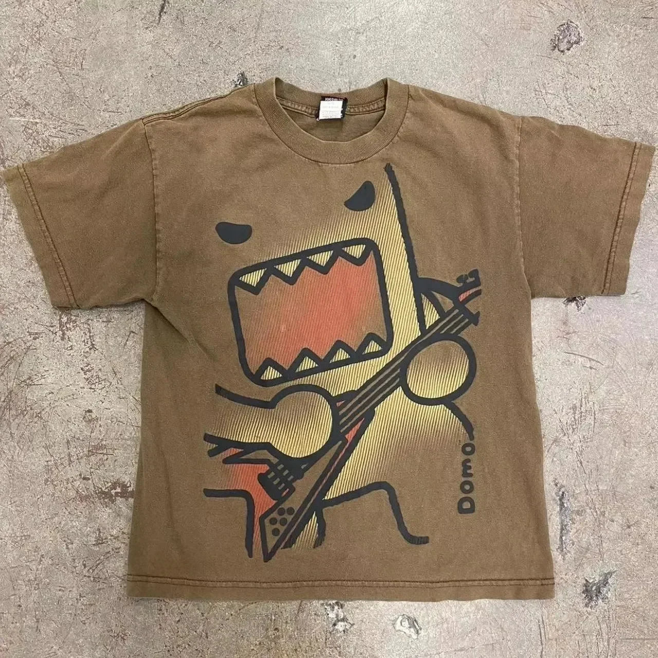 Gothic Print Loose Cotton T-shirt