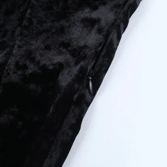 Embellished Gothic Velvet Midi Dress