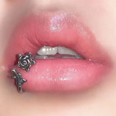 Vintage Rose C-Shaped Lip Stud