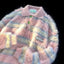 Vintage Striped Polo Collar Long Sleeve Loose Knit Sweater