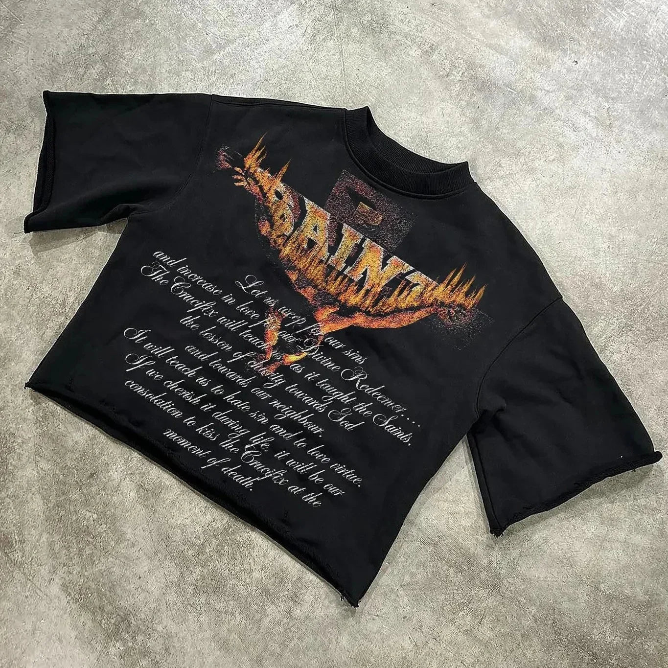 Retro Art Graphic Cotton Oversized T-shirt