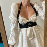 Body Gothic Harness Leather Chain Belt