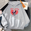 Gothic Clown Graphic Pullover Hoodie