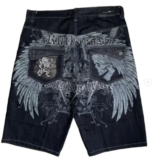 Wing Pattern Loose Short