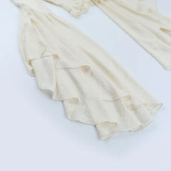 Gothic Batwing Sleeve V-Neck Blouse