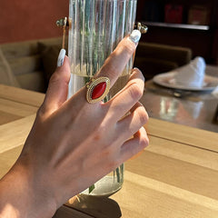 Ocean Wind Spiral Gothic Ring