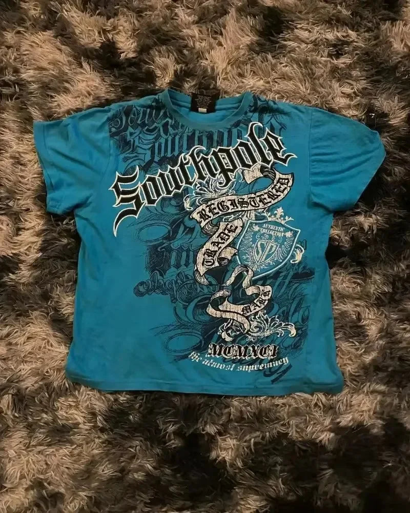 Old Money Graphic Cotton T-shirt