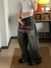 Vintage Gothic Baggy Letter Pant