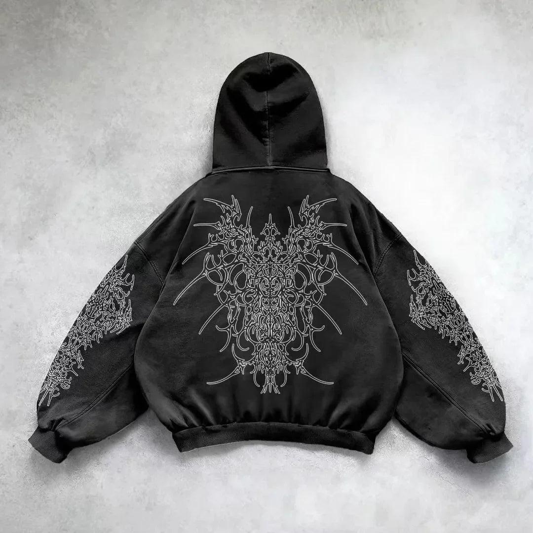 Y2K Gothic Hip Hop Hoodie