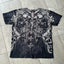 Skull Print Blue Cotton T-shirt