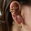 Snake Shape Silver Hip Hop Stud Earring