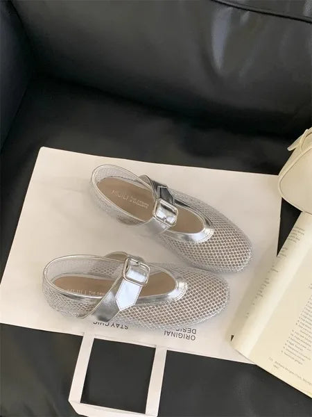 Ballerinas Woman 2024 Round Toe Casual Sneaker Summer Flat