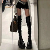 Women Punk 10 CM Platform Chunky Gothic Boot