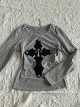 Vintage Gothic Long Sleeve Cotton T-shirt