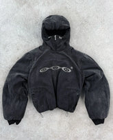 Gothic Embroidery Washing Hoodie