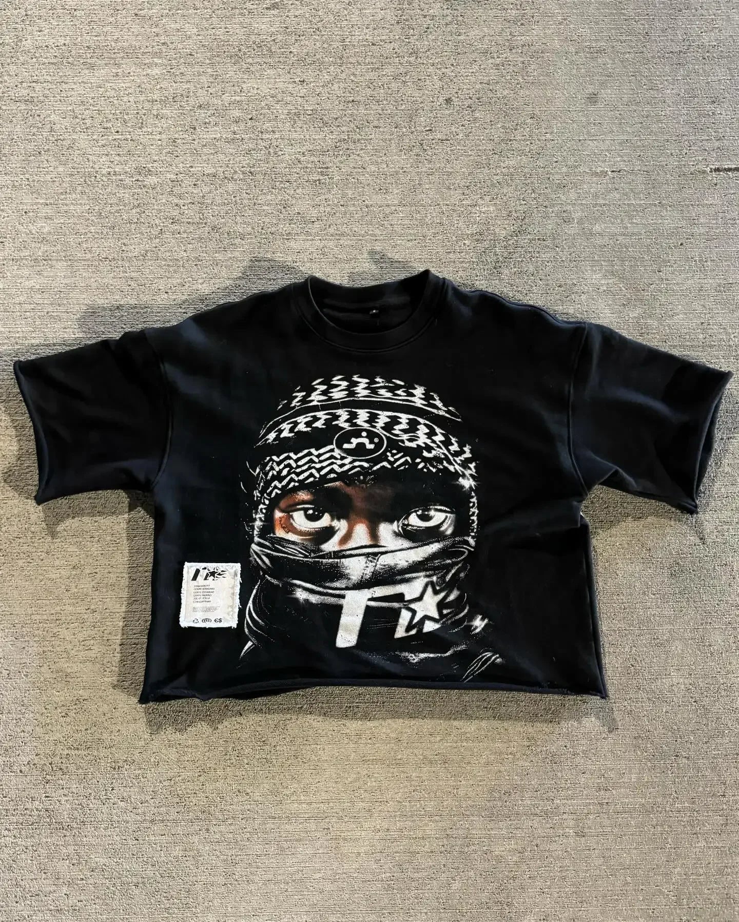 Rock Actor Graphic Cotton Oversized T-shirt