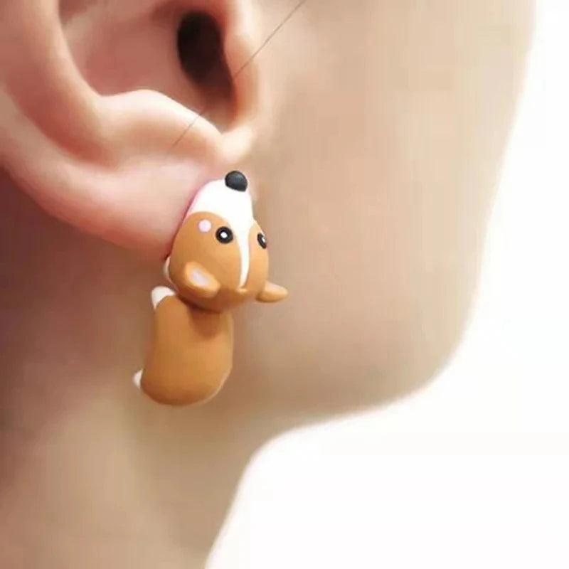 Handmade 3D Cartoon Polymer Clay Earring