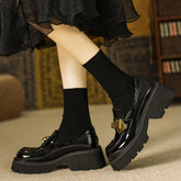 Leather Vintage Platform Loafer Sneaker