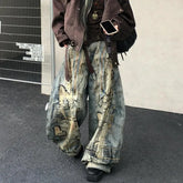 Embroidered Gothic Destruction Pant