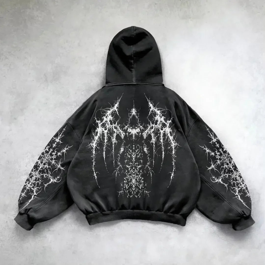 Y2K Gothic Hip Hop Hoodie