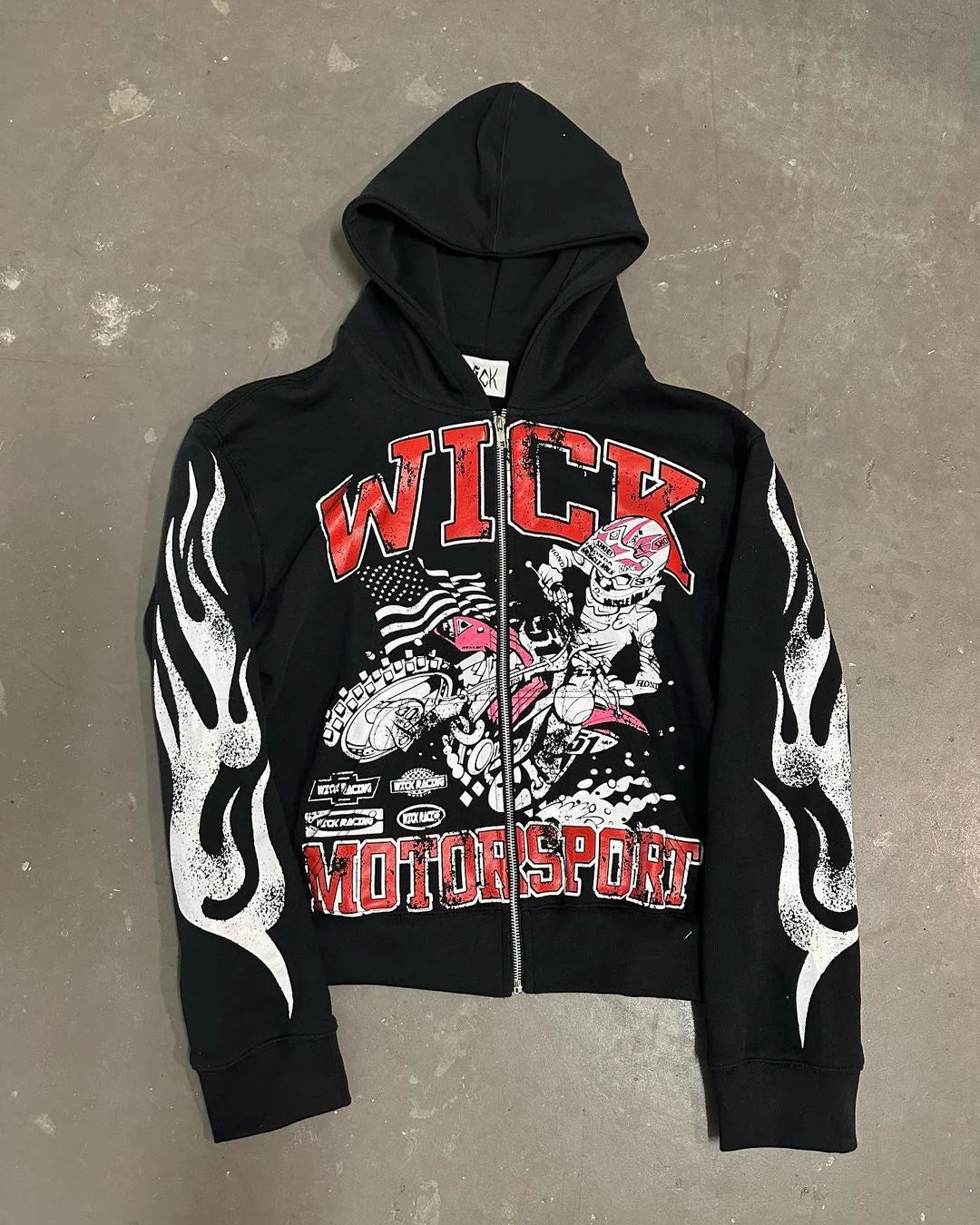 Gothic Printed Pattern Pullover Hoodie