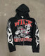 Gothic Printed Pattern Pullover Hoodie
