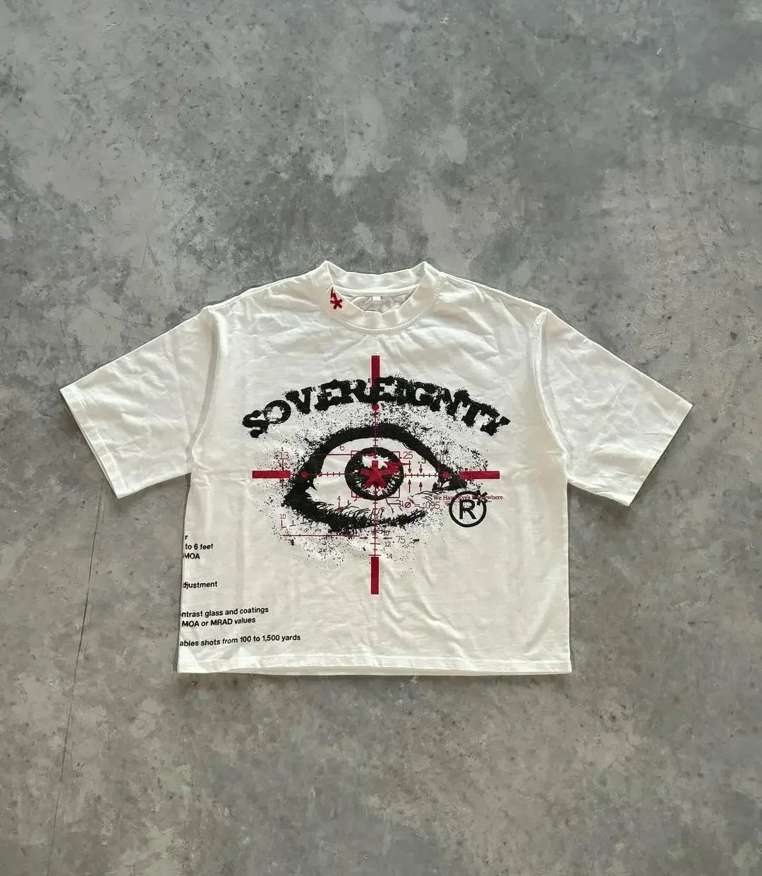 Skull Print Blue Cotton T-shirt