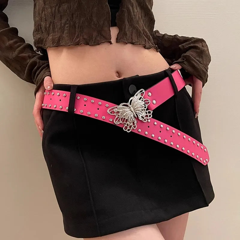 Hollow Bow Gothic Punk Style Belt