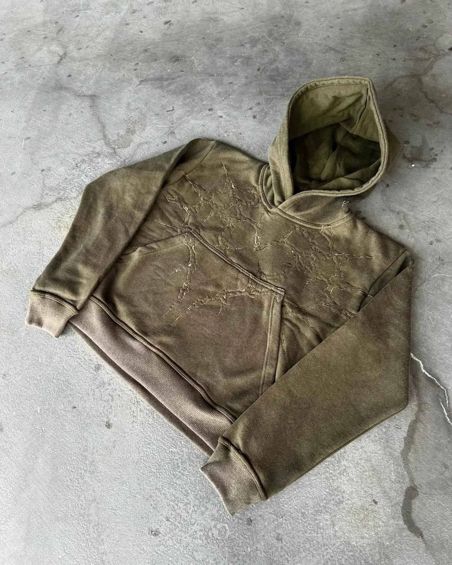 Gothic Embroidery Oversized Hoodie