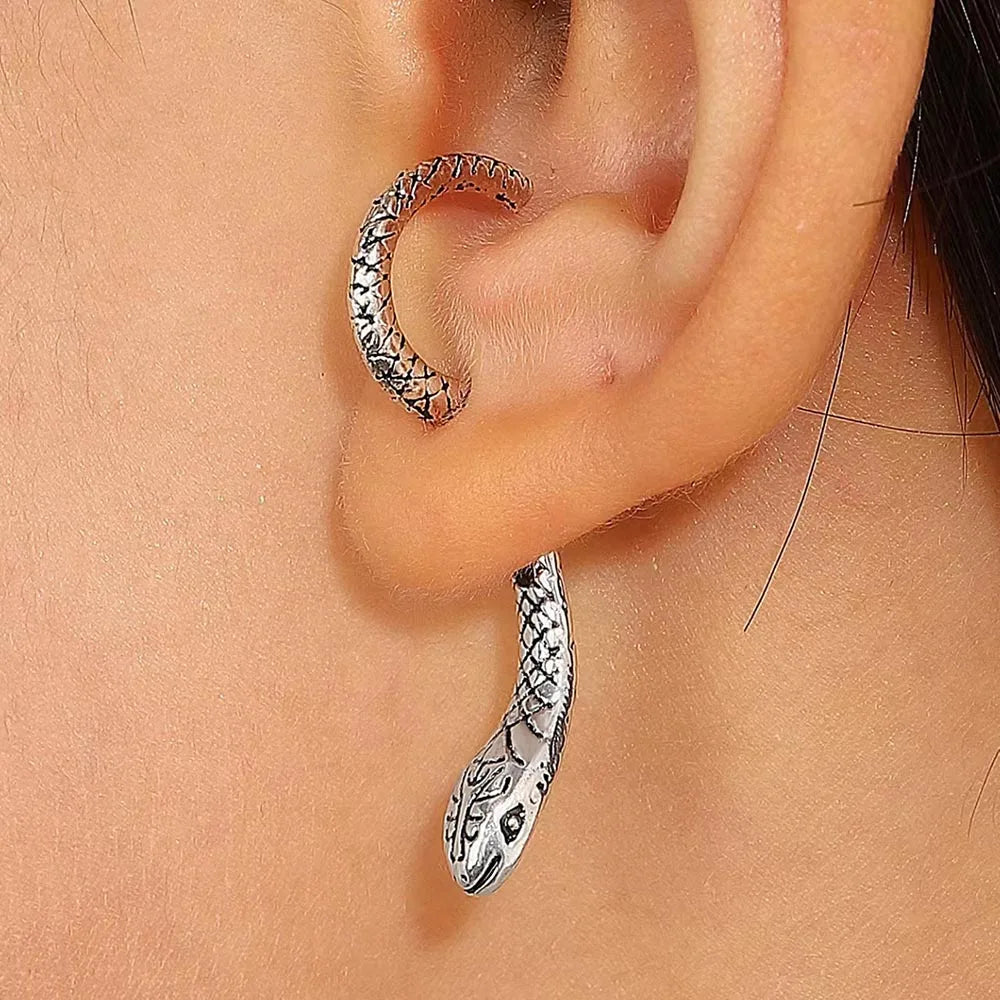 Exaggerated Snake Irregular Hanging Earring