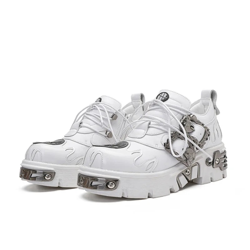 Punk Gothic Motorcycle Platform Sneaker