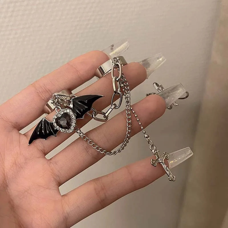 Vintage Cross Star Gothic Ring
