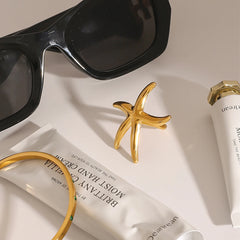 Ocean Wind Spiral Gothic Ring