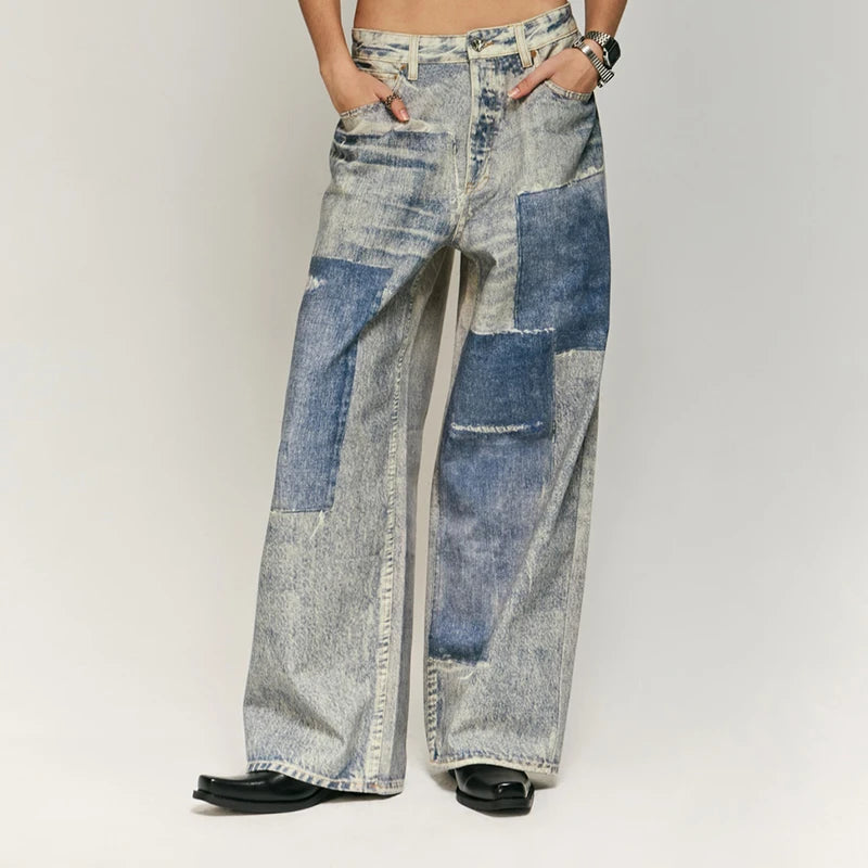 Washed Gothic Printed Street Pant