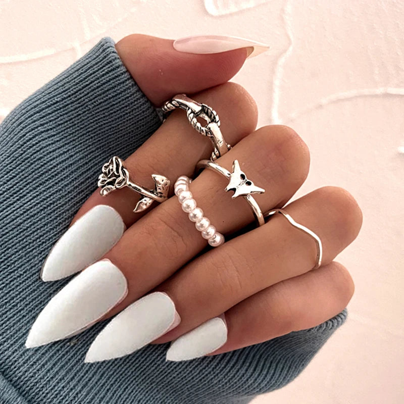 Gothic Heart Dice Spades Ace Ring