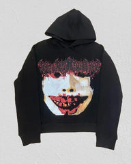 Gothic Teeth Graphic Pullover Hoodie