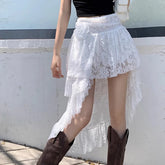 Breathable Lace Short Dress Skirt