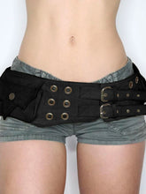 Vintage Gothic Big Pockets PU Leather Belt