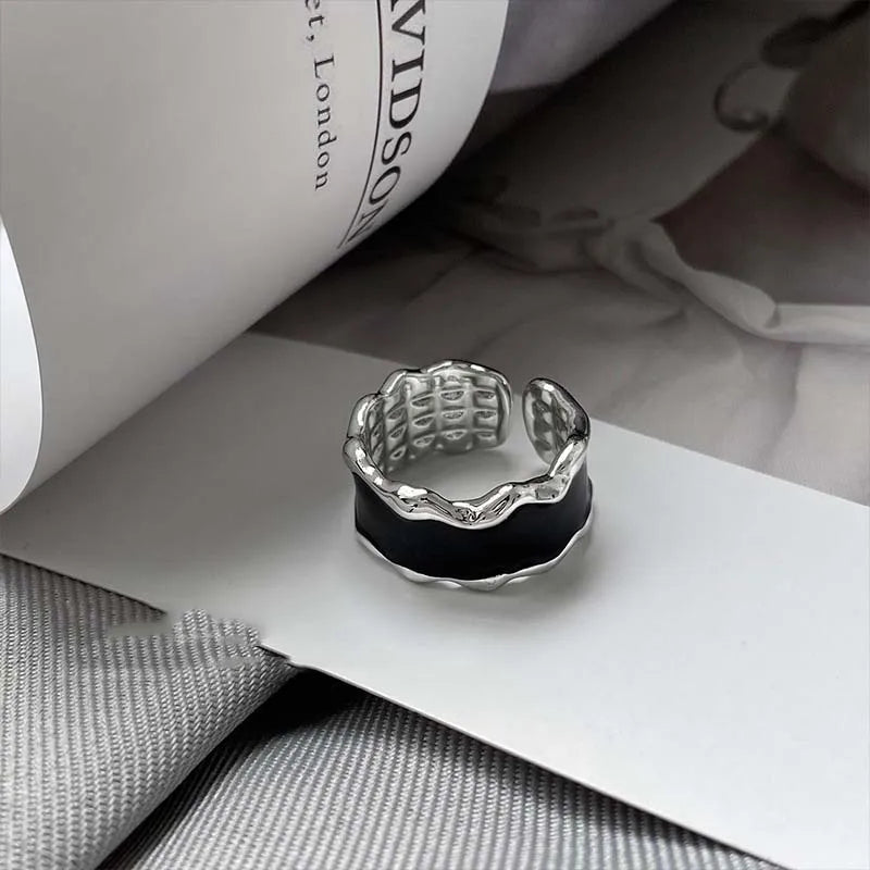 Y2K Red Drip Oil Gothic Ring