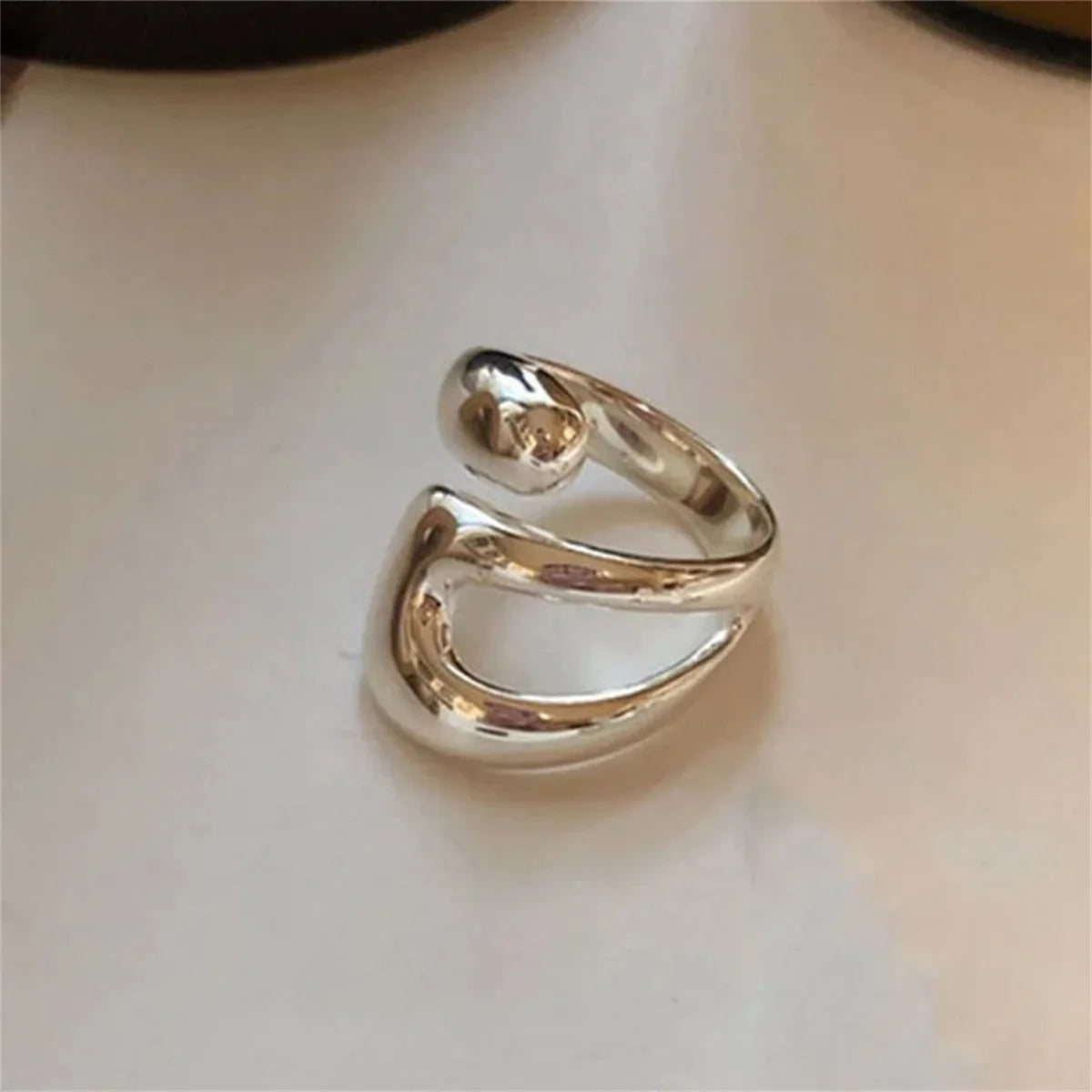 Fashion Silver Minimalist Gothic Ring