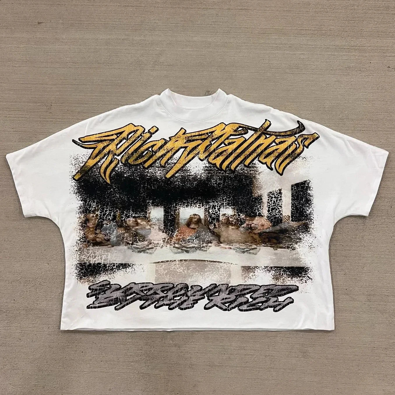 Retro Art Graphic Cotton Oversized T-shirt