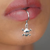 Cyberpunk Gothic No Piercing Metal Lip Stud