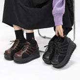 Gothic Wedge Platform Punk Sneaker