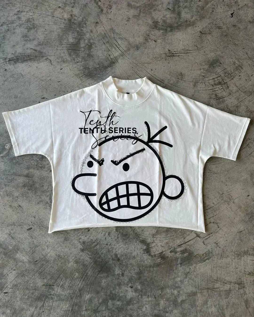 Gothic Basketball Character Graphic Cotton T-shirt