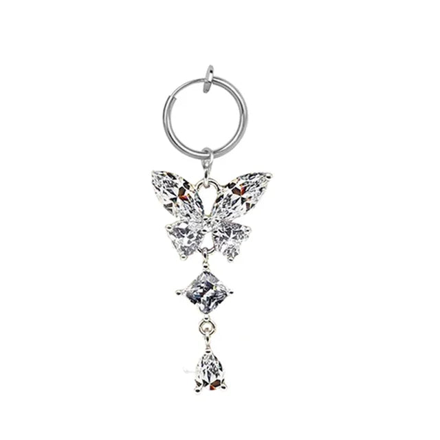 Fashion Butterfly Gothic Fake Belly Ring