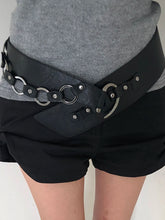 Vintage Gothic PU Leather Metal Buckle Belt