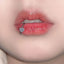 Cross Hinged Heart Lip Stud