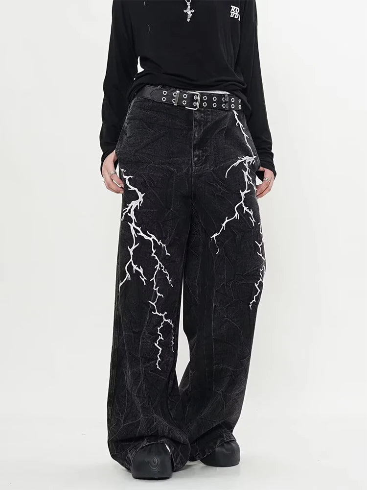 Black Gothic Baggy Harajuku Denim Pant